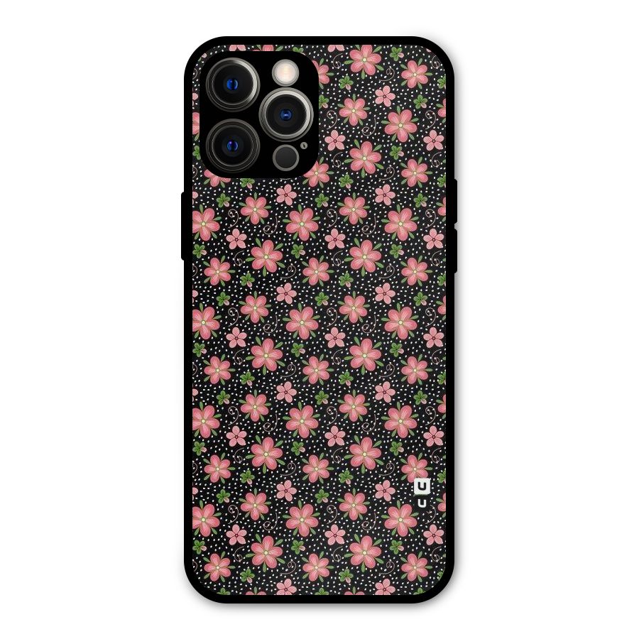 Cute Tiny Flowers Metal Back Case for iPhone 12 Pro Max
