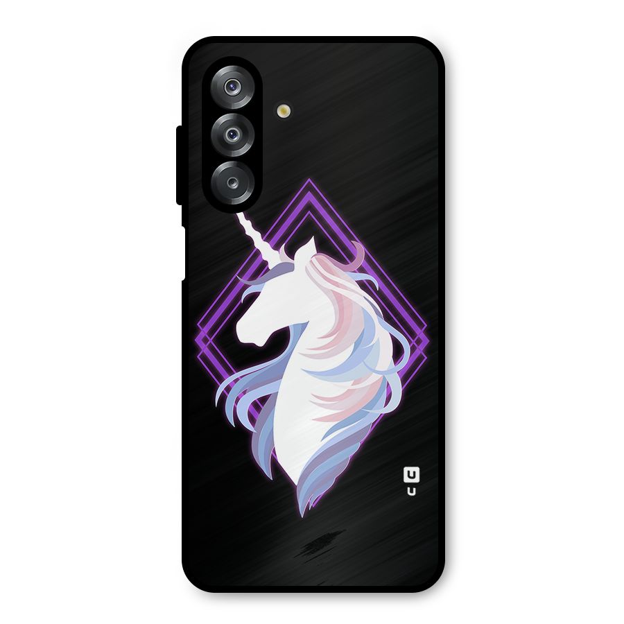 Cute Unicorn Illustration Metal Back Case for Galaxy A26