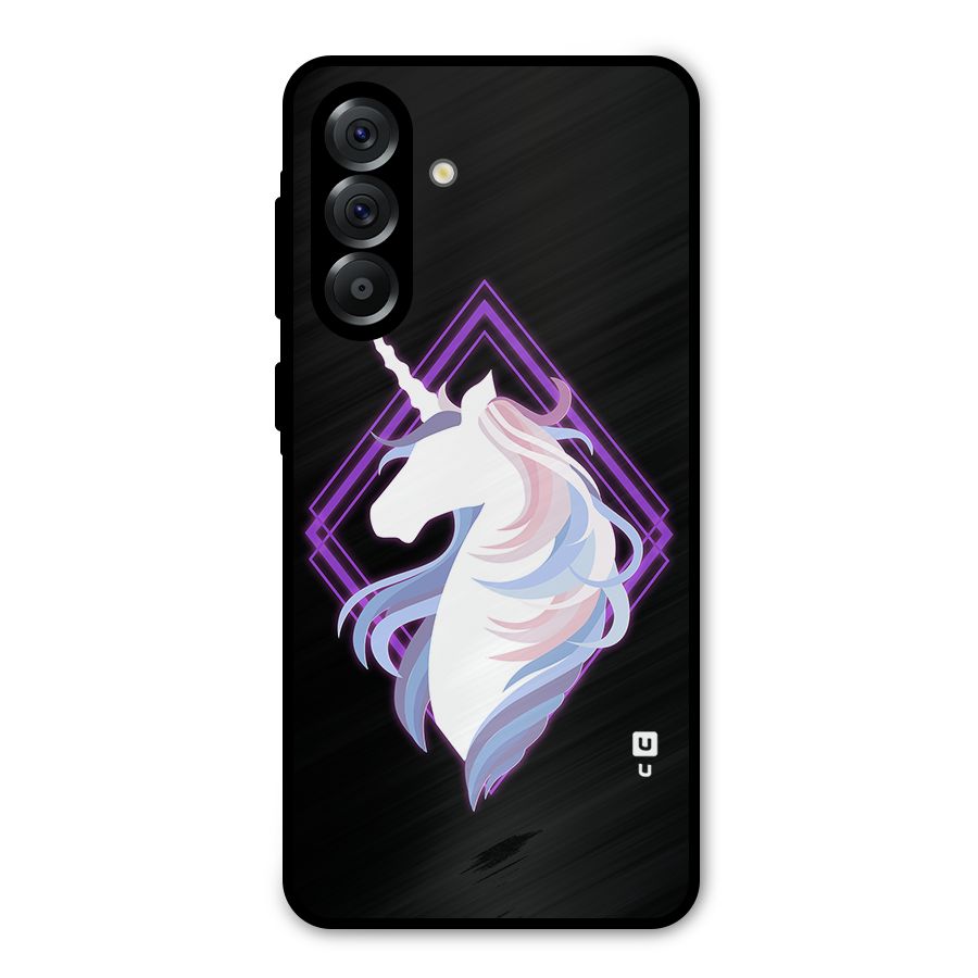 Cute Unicorn Illustration Metal Back Case for Galaxy A36