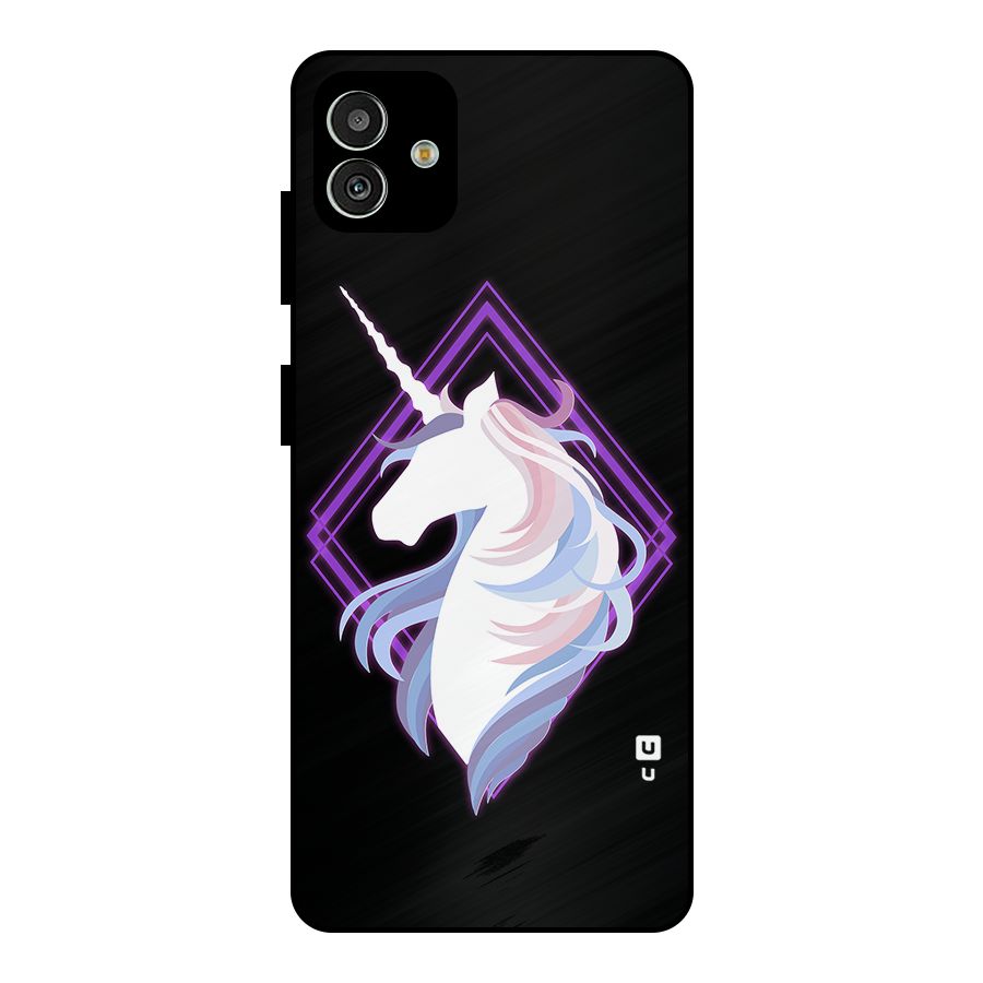 Cute Unicorn Illustration Metal Back Case for Galaxy M13 5G