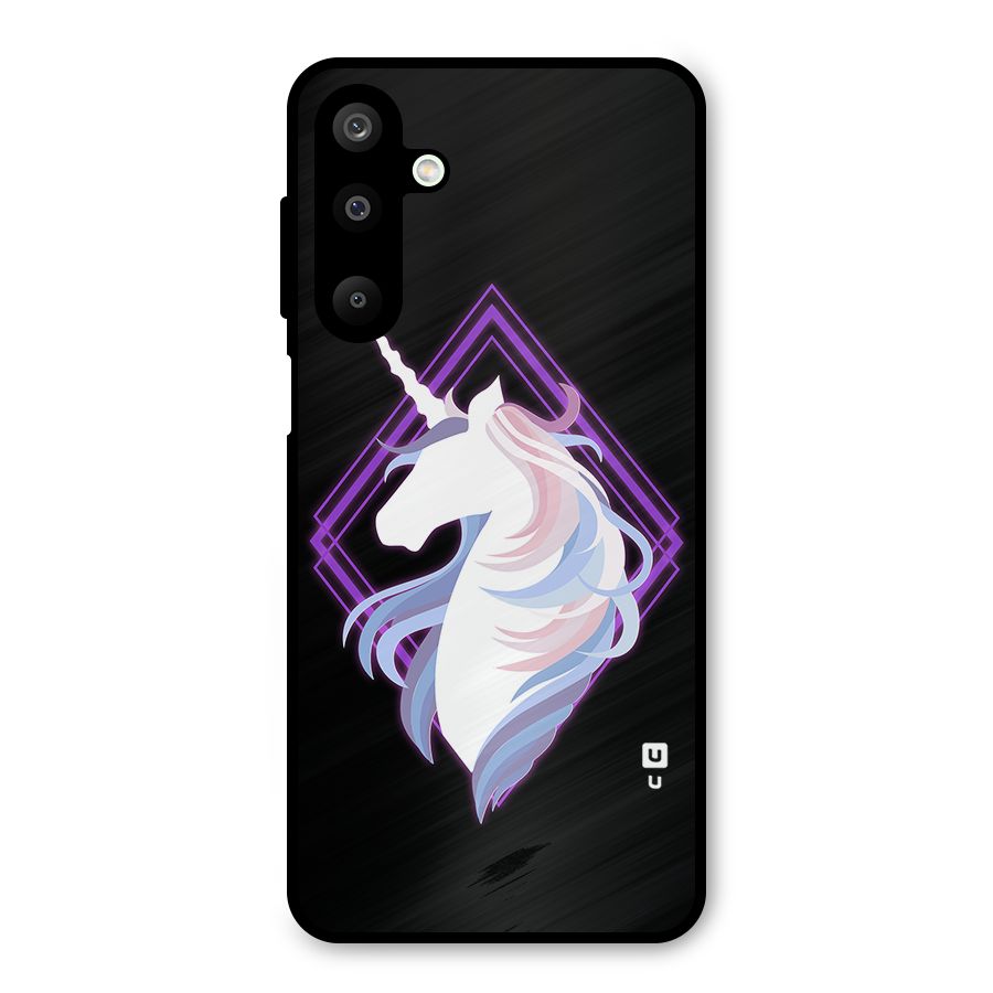 Cute Unicorn Illustration Metal Back Case for Galaxy M16