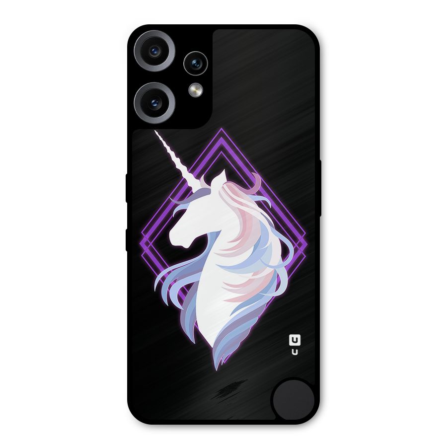 Cute Unicorn Illustration Metal Back Case for Nothing CMF Phone 2 Pro