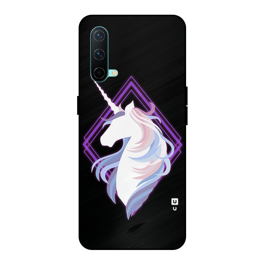 Cute Unicorn Illustration Metal Back Case for OnePlus Nord CE 5G