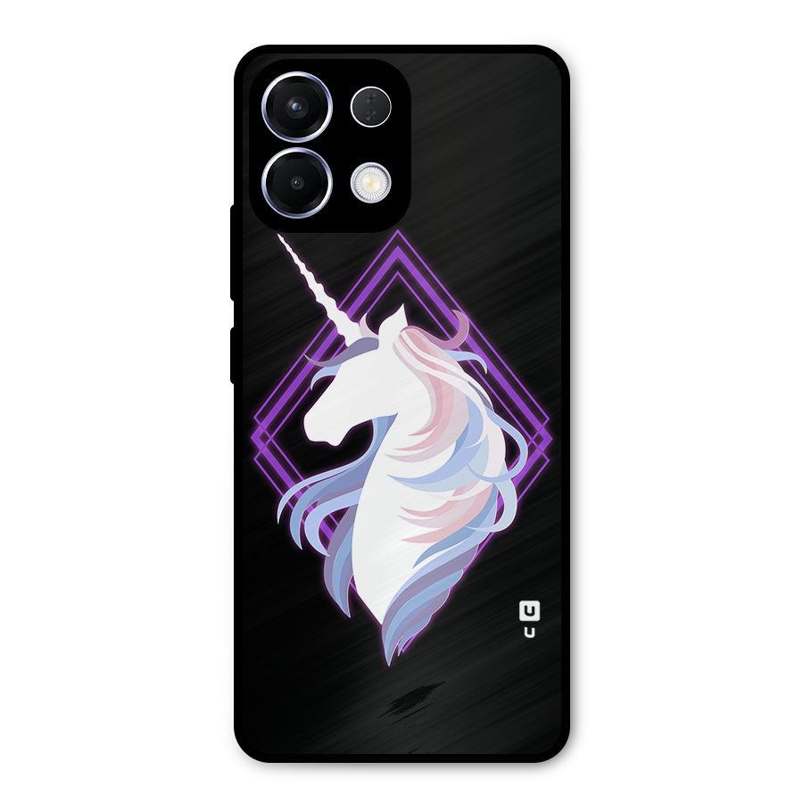 Cute Unicorn Illustration Metal Back Case for Oppo K13