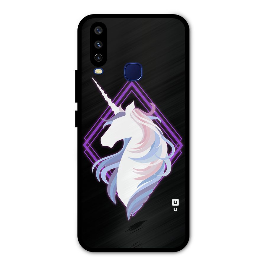 Cute Unicorn Illustration Metal Back Case for Vivo V17
