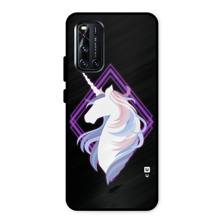 Cute Unicorn Illustration Metal Back Case for Vivo V19