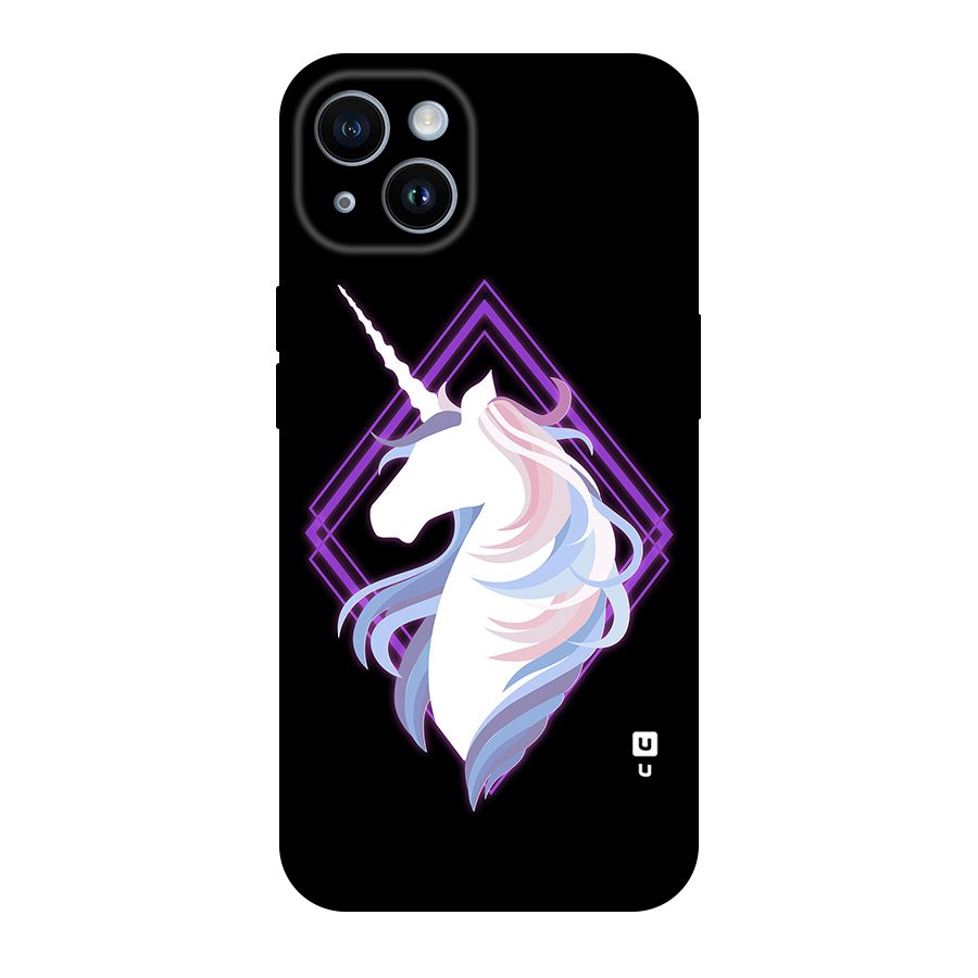 Cute Unicorn Illustration Original Polycarbonate Back Case for iPhone 14