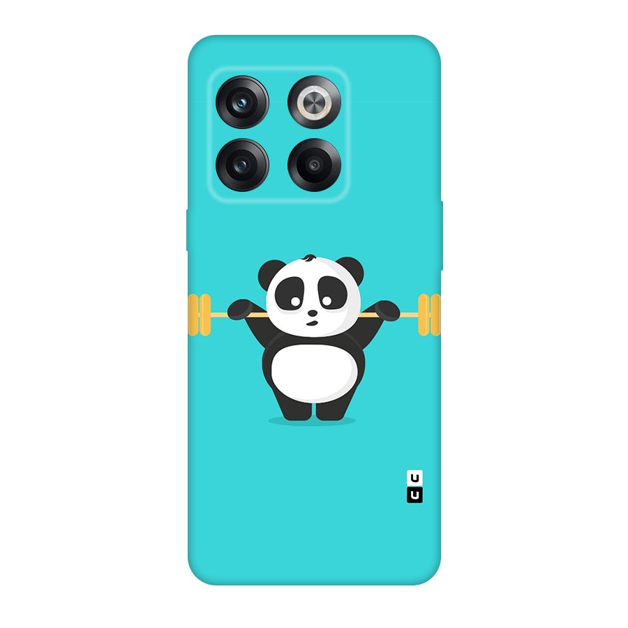 Cute Weightlifting Panda Original Polycarbonate Back Case for OnePlus 10T