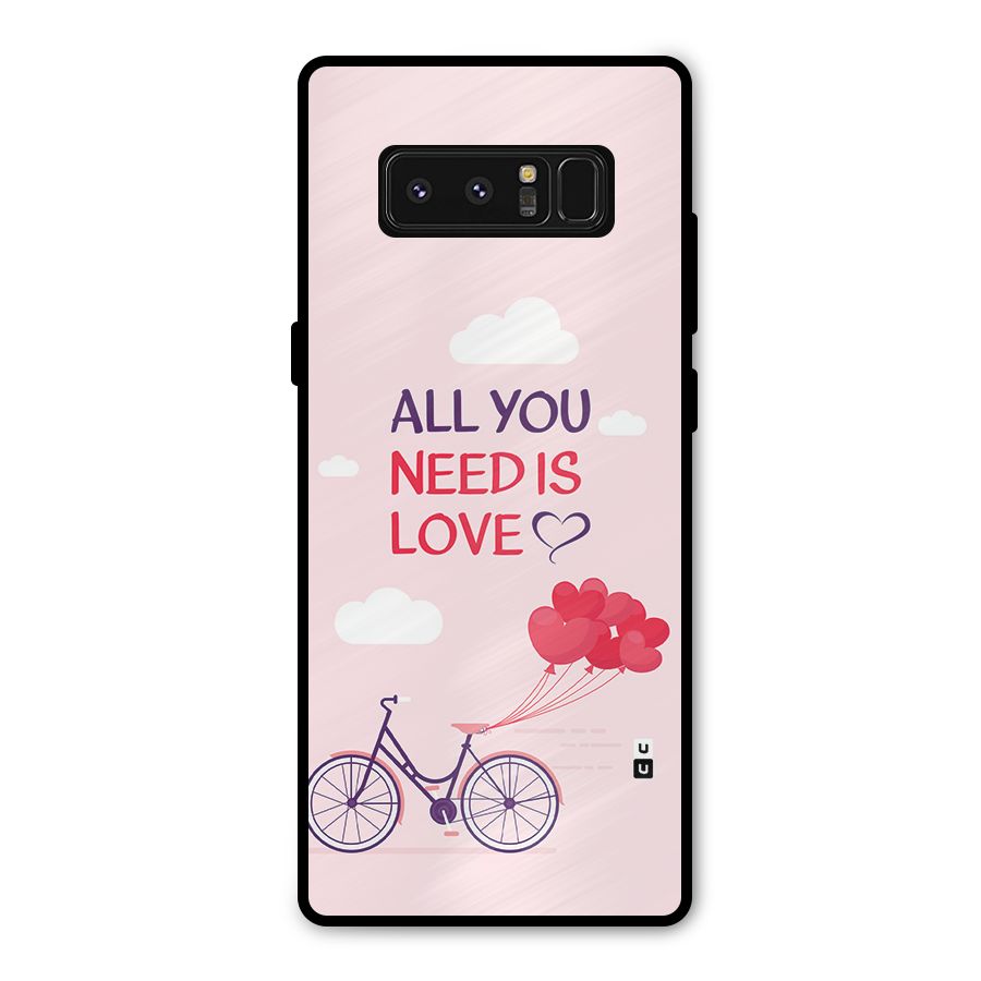 Cycle Of Love Metal Back Case for Galaxy Note 8