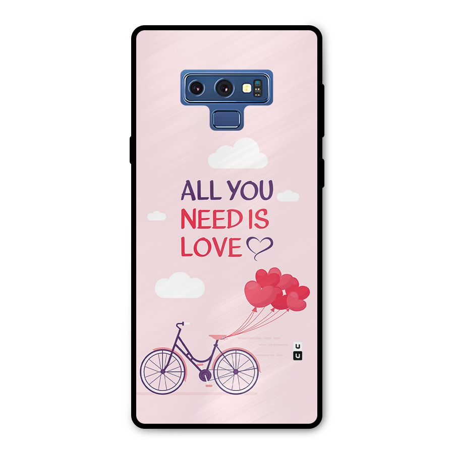 Cycle Of Love Metal Back Case for Galaxy Note 9