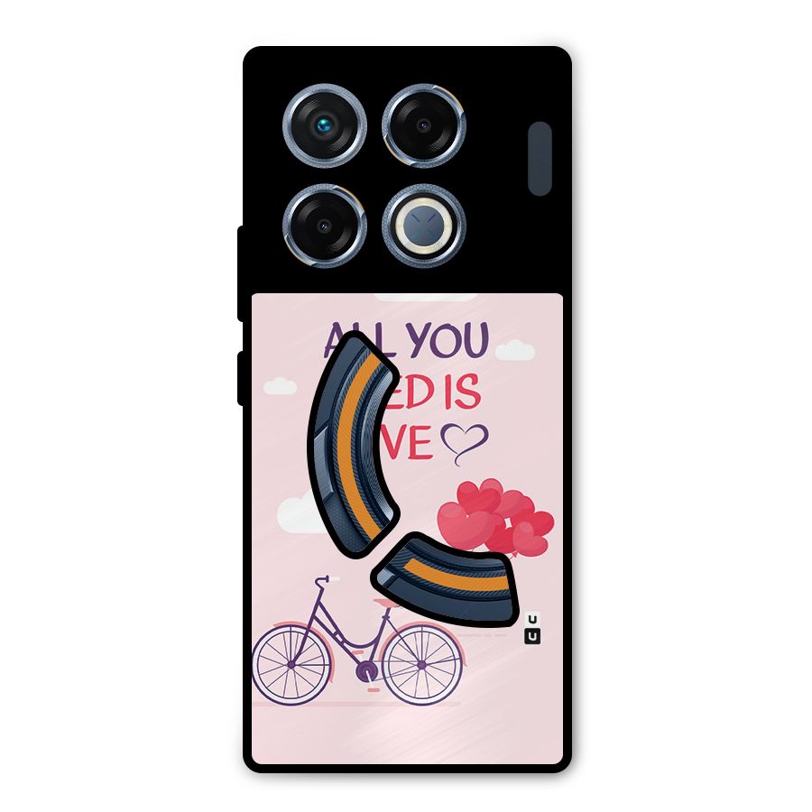 Cycle Of Love Metal Back Case for Infinix GT 20 Pro