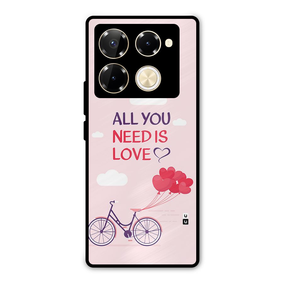 Cycle Of Love Metal Back Case for Infinix Note 40 Pro Plus