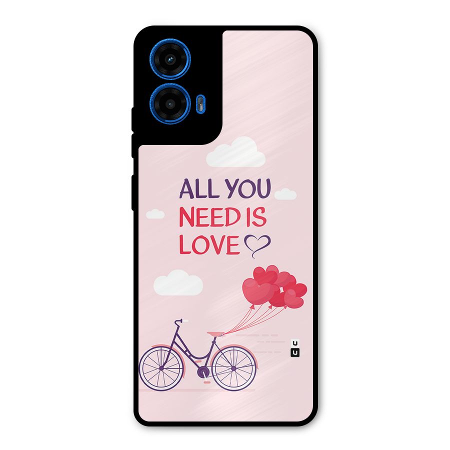 Cycle Of Love Metal Back Case for Moto G45