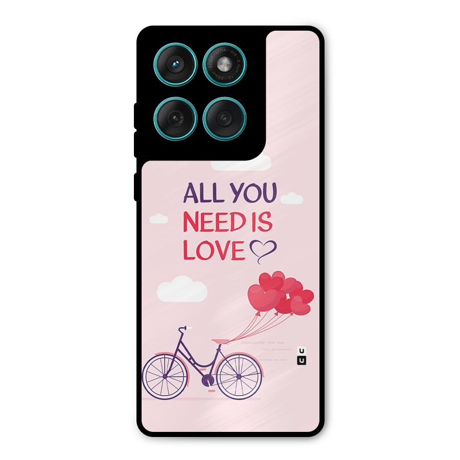 Cycle Of Love Metal Back Case for Motorola Edge 60
