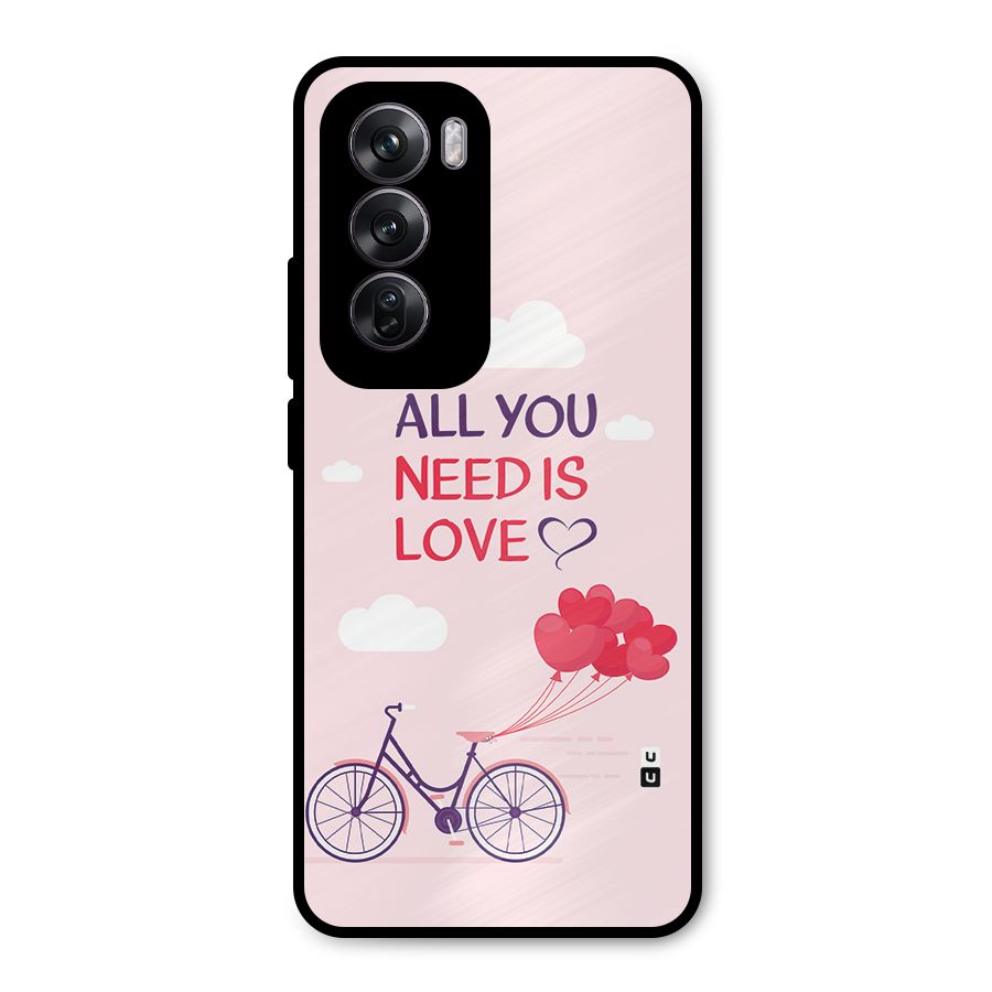 Cycle Of Love Metal Back Case for Oppo Reno12 Pro