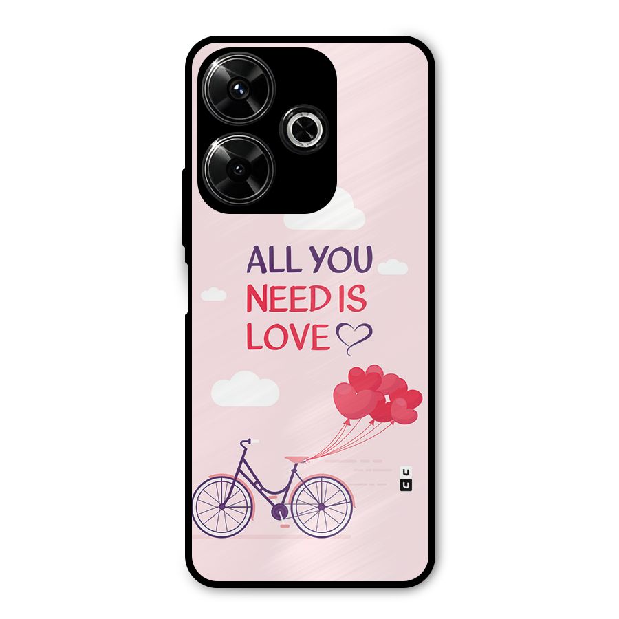 Cycle Of Love Metal Back Case for Poco M6 Plus