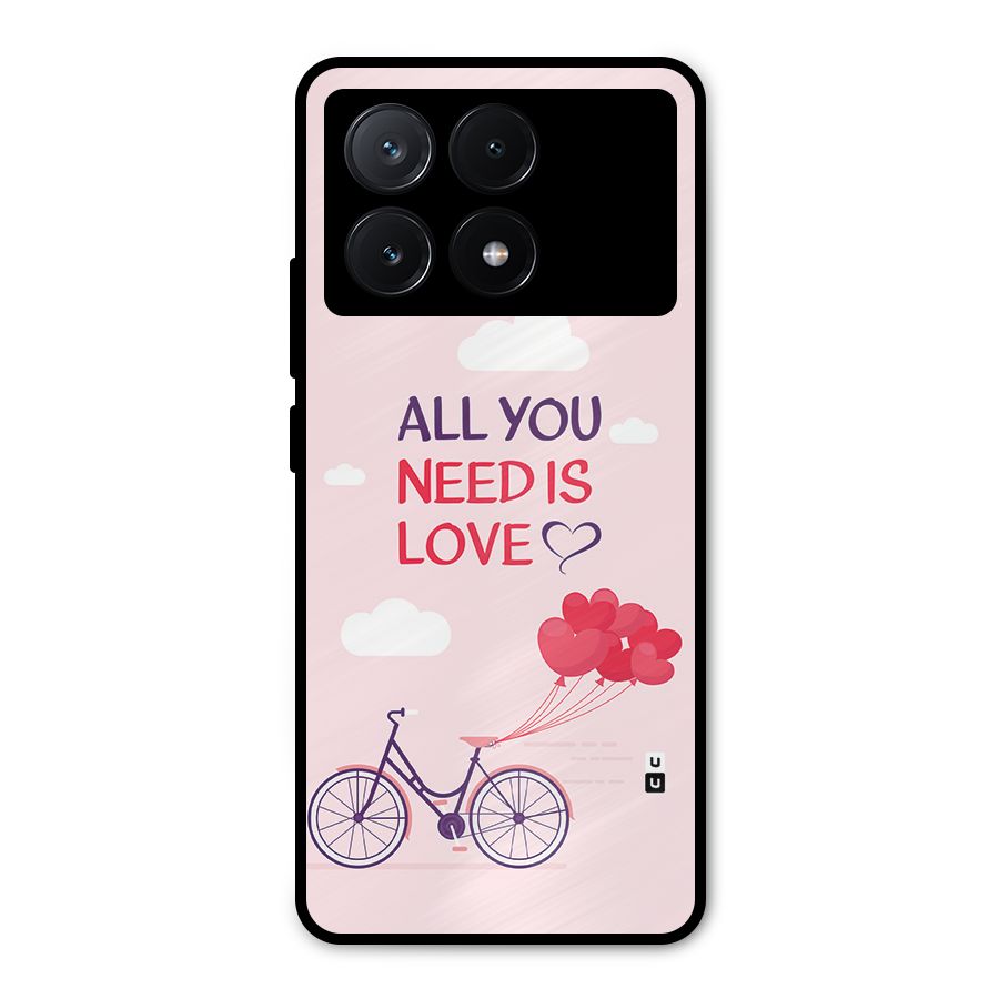 Cycle Of Love Metal Back Case for Poco X6 Pro