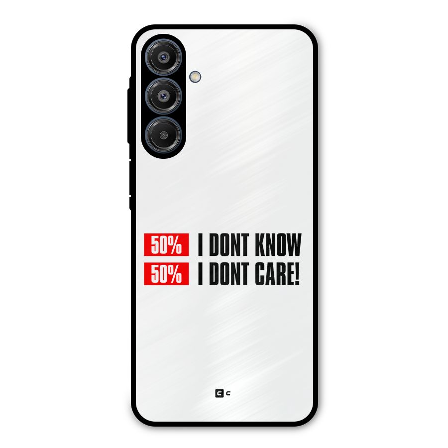 D Dont Know Metal Back Case for Galaxy A16 5G