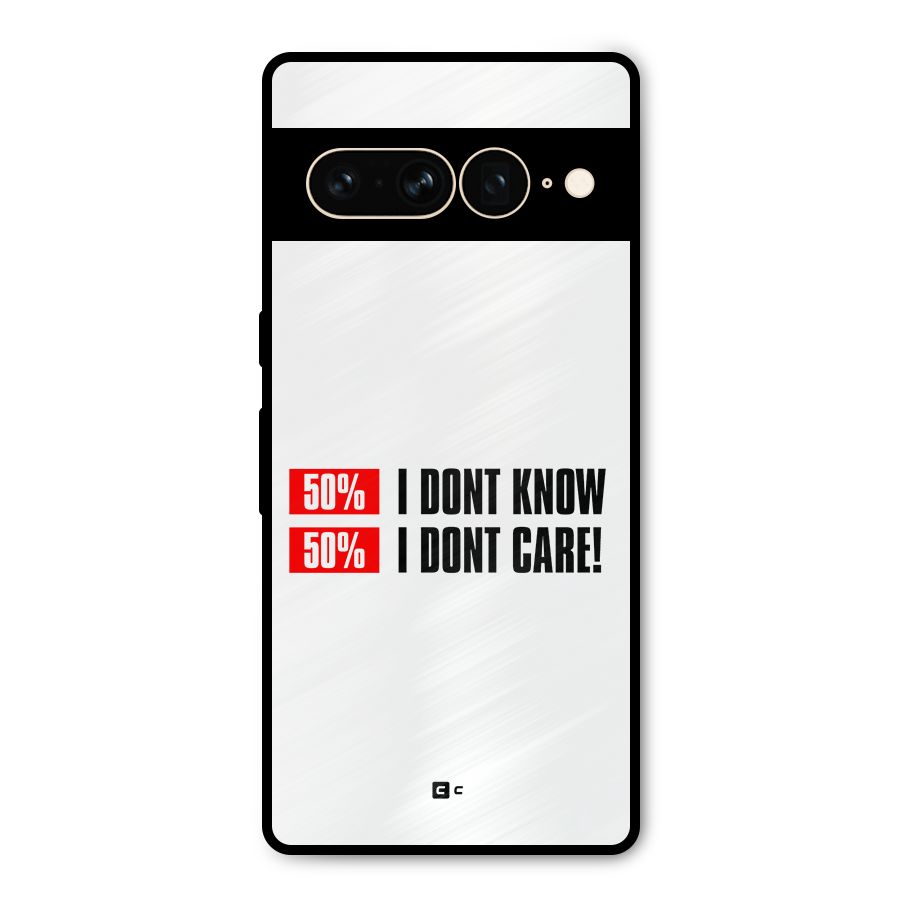 D Dont Know Metal Back Case for Google Pixel 7 Pro