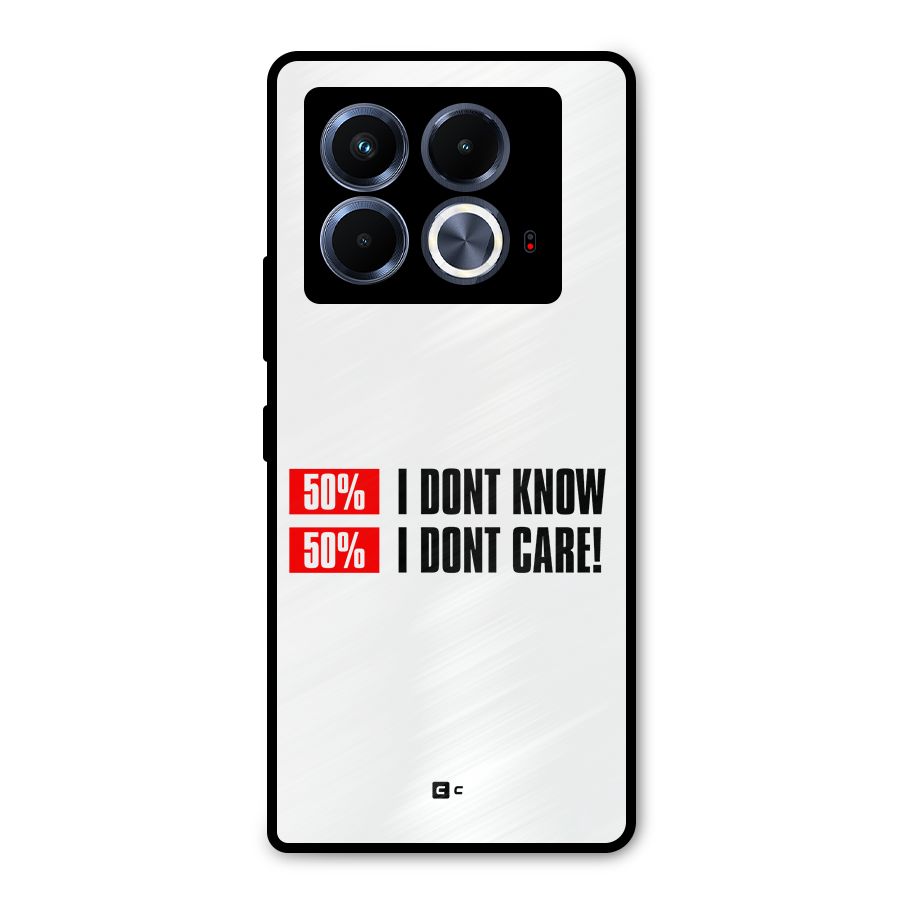 D Dont Know Metal Back Case for Infinix Note 40 5G