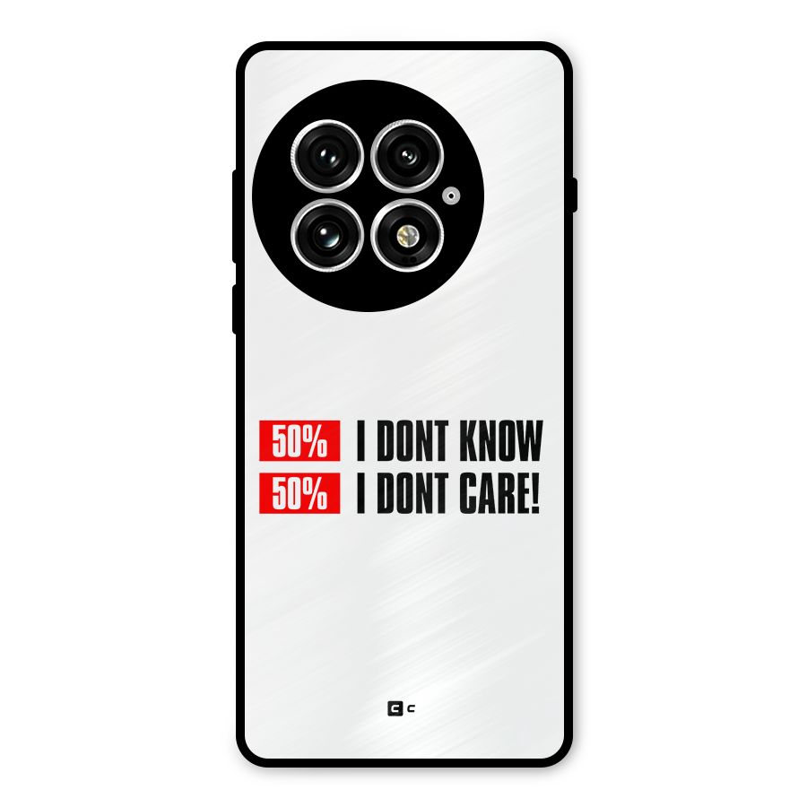 D Dont Know Metal Back Case for OnePlus 13
