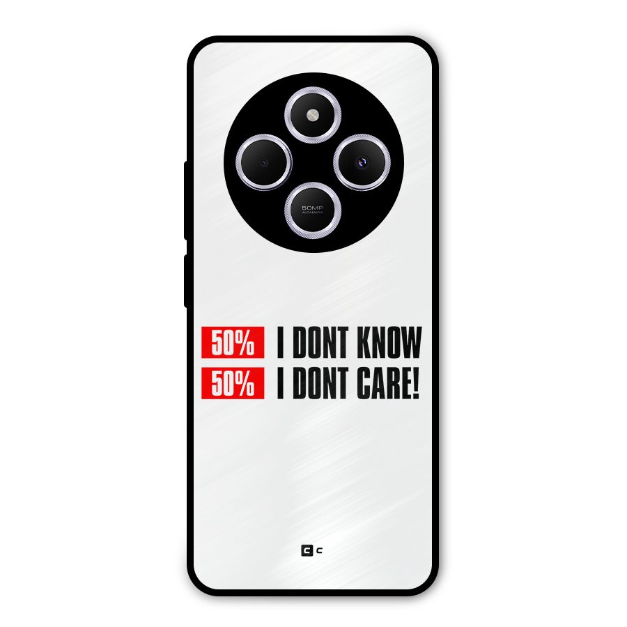 D Dont Know Metal Back Case for Poco C75 5G