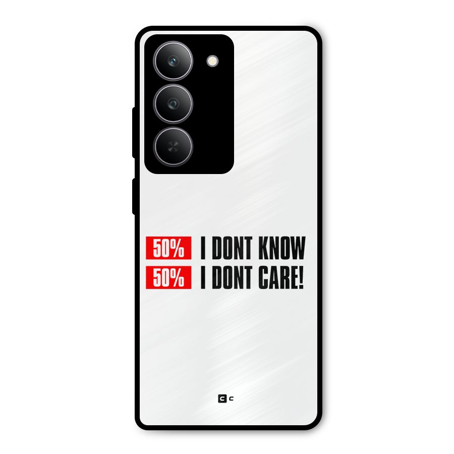 D Dont Know Metal Back Case for Realme 14x