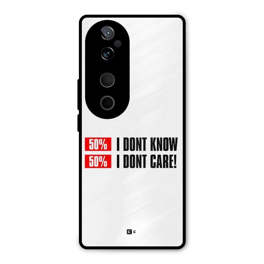 D Dont Know Metal Back Case for Vivo T3 Ultra