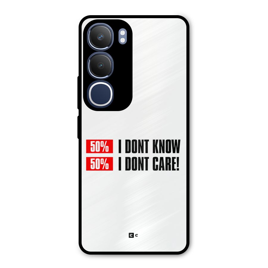 D Dont Know Metal Back Case for Vivo Y29