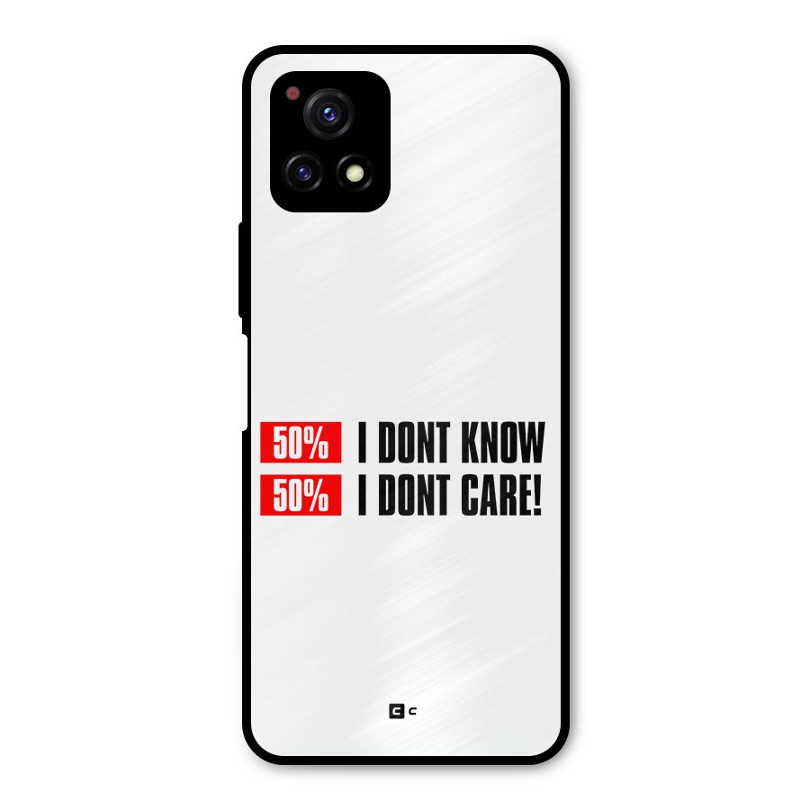 D Dont Know Metal Back Case for Vivo Y72 5G
