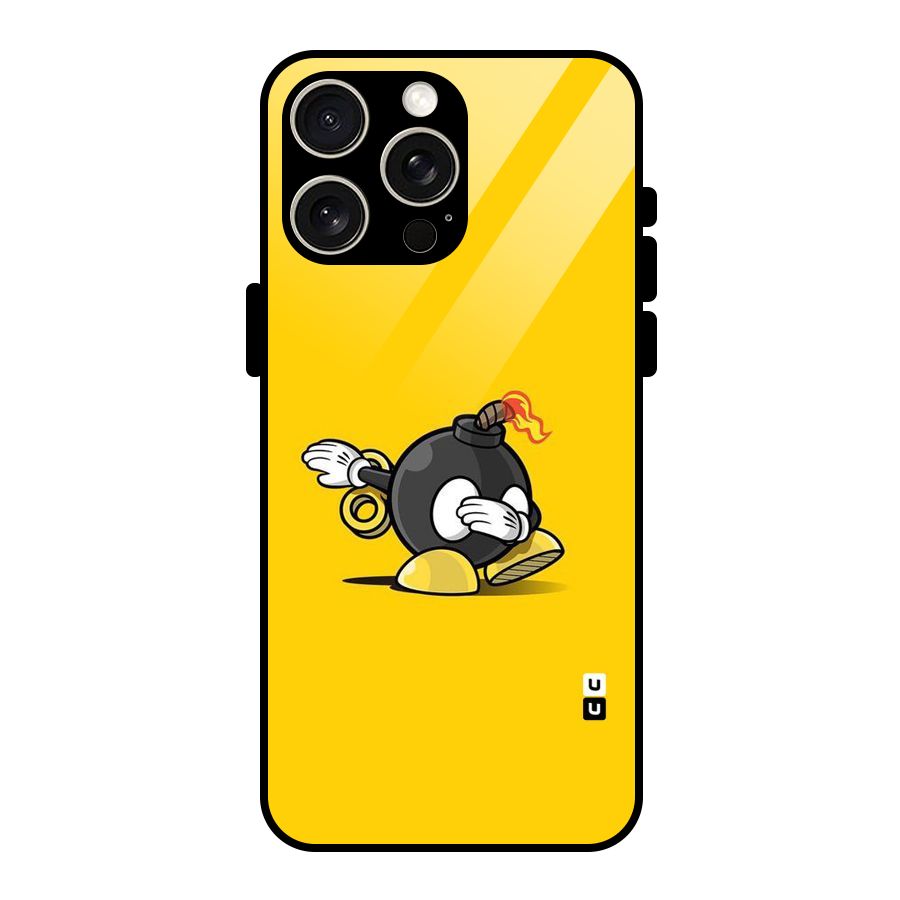 Dab Bomb Glass Back Case for iPhone 15 Pro Max