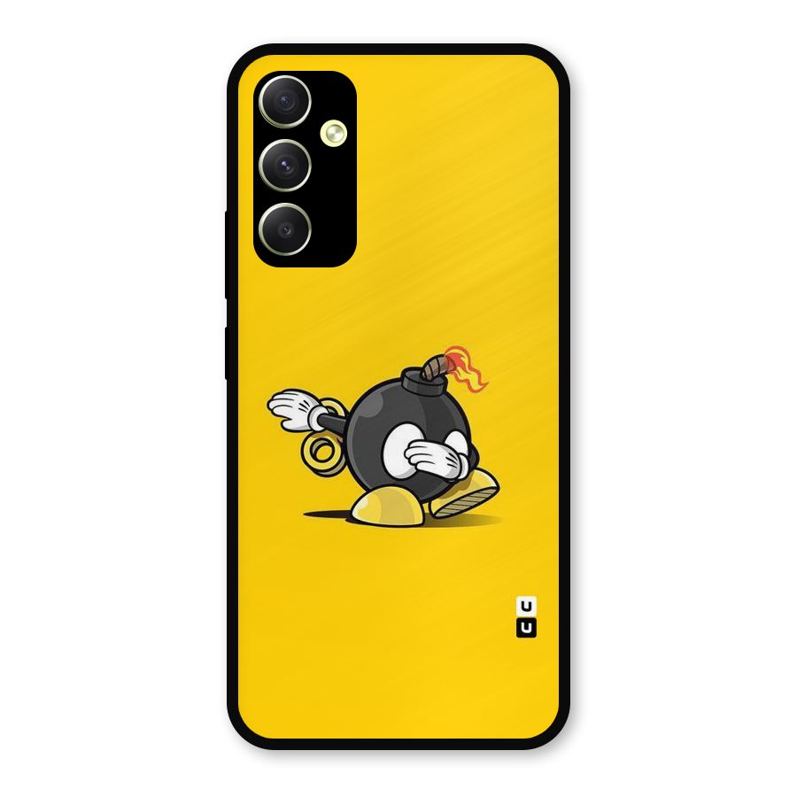 Dab Bomb Metal Back Case for Galaxy A34