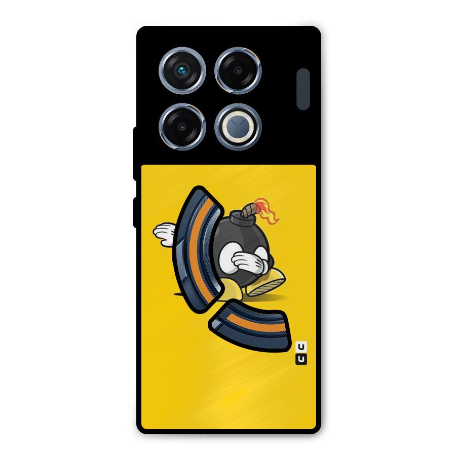 Dab Bomb Metal Back Case for Infinix GT 20 Pro