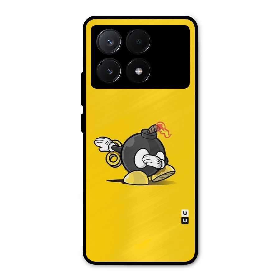 Dab Bomb Metal Back Case for Poco X6 Pro