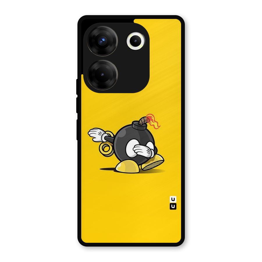 Dab Bomb Metal Back Case for Tecno Camon 20