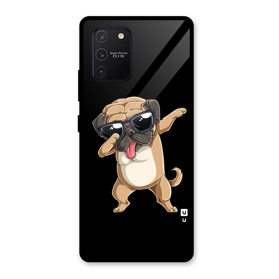 Dab Cool Dog Glass Back Case for Galaxy S10 Lite