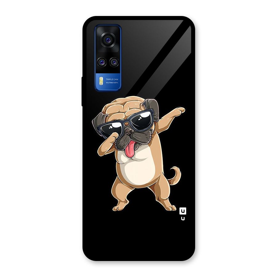Dab Cool Dog Glass Back Case for Vivo Y31