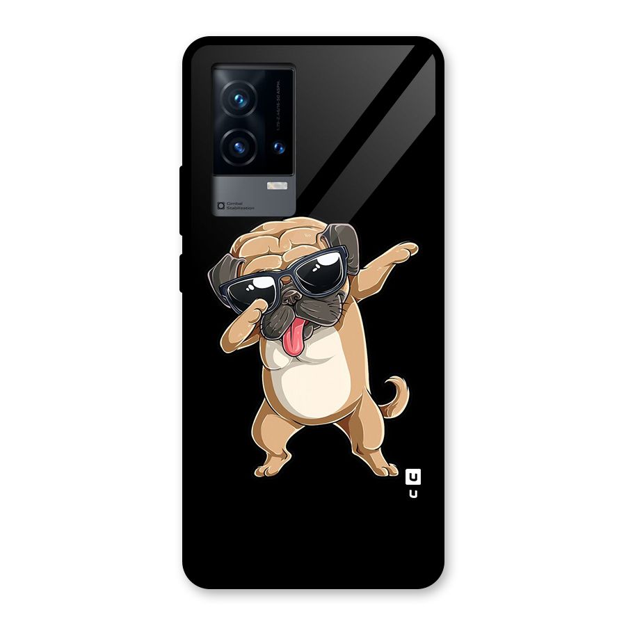 Dab Cool Dog Glass Back Case for iQOO 9 5G