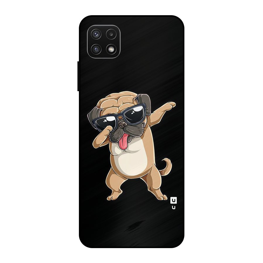 Dab Cool Dog Metal Back Case for Galaxy A22 5G