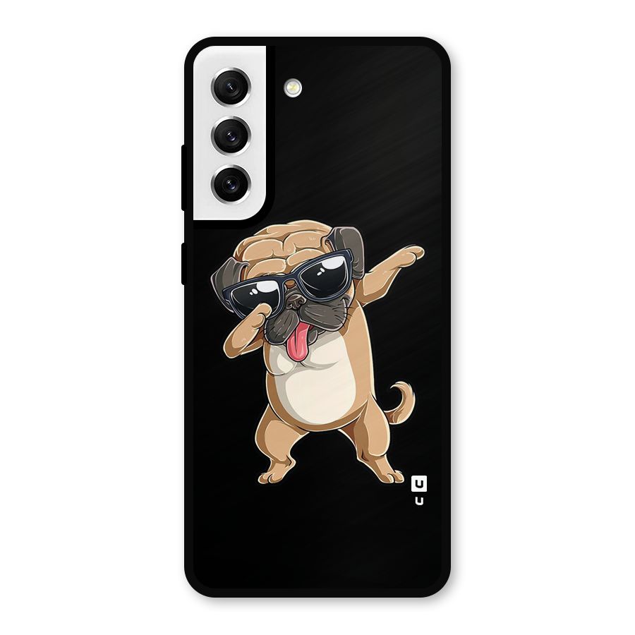 Dab Cool Dog Metal Back Case for Galaxy S21 FE 5G