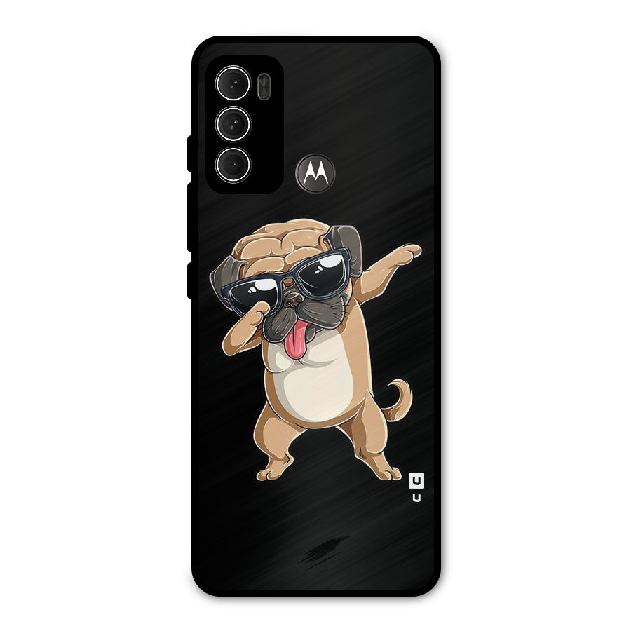 Dab Cool Dog Metal Back Case for Moto G60
