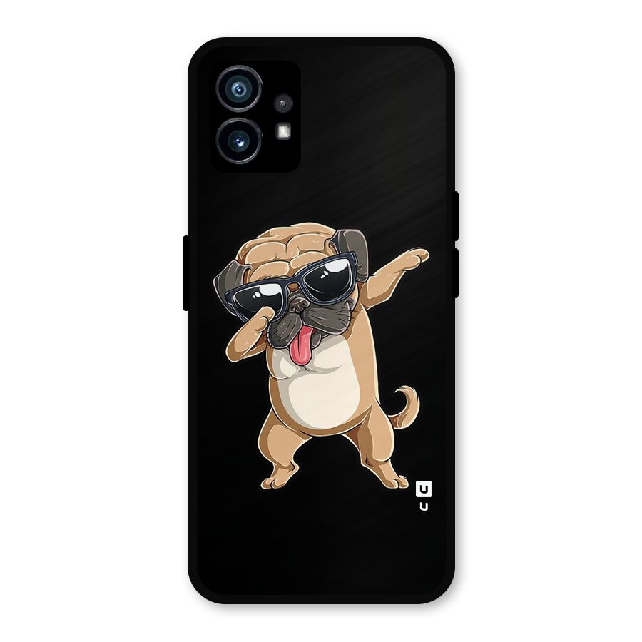 Dab Cool Dog Metal Back Case for Nothing Phone 1