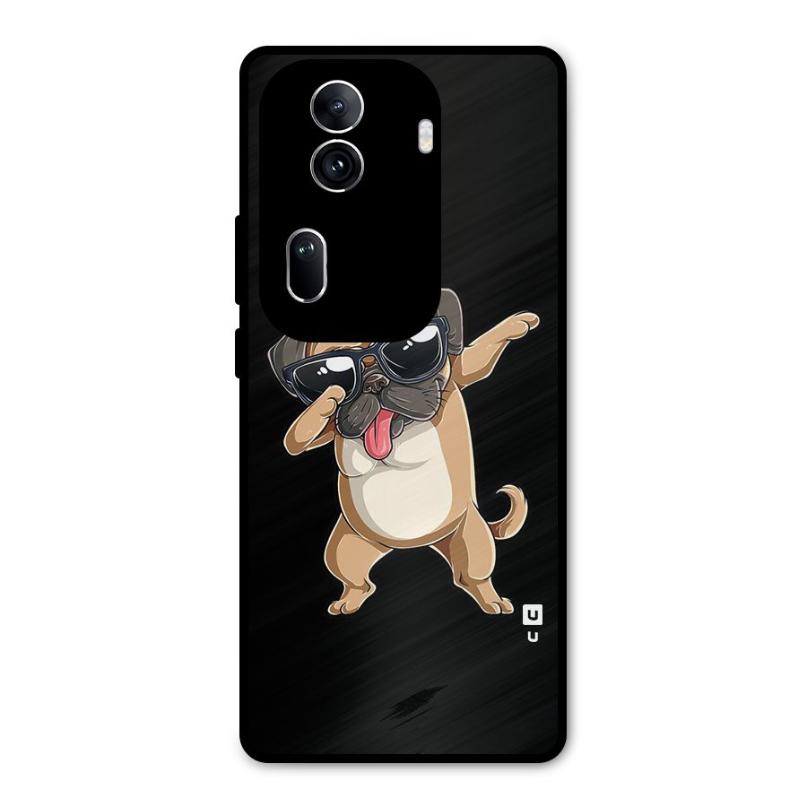 Dab Cool Dog Metal Back Case for Oppo Reno11 Pro 5G