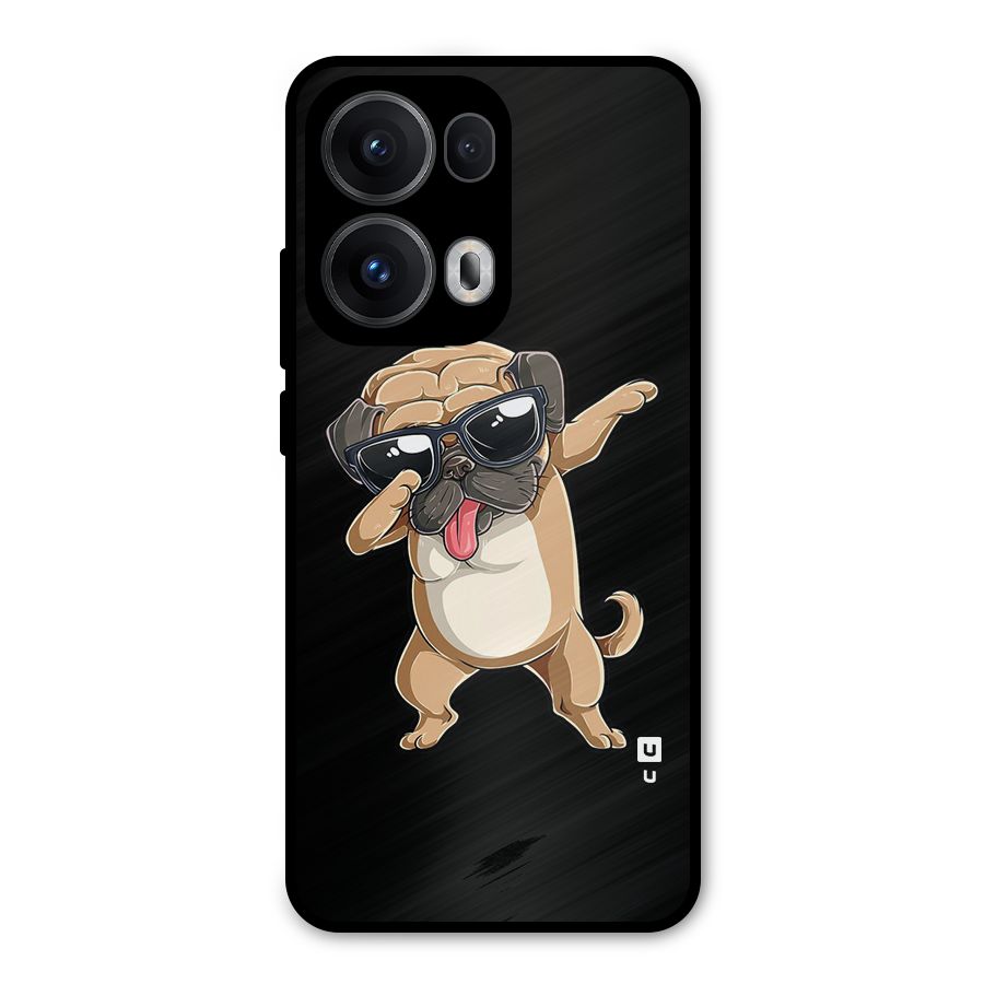 Dab Cool Dog Metal Back Case for Oppo Reno13 Pro