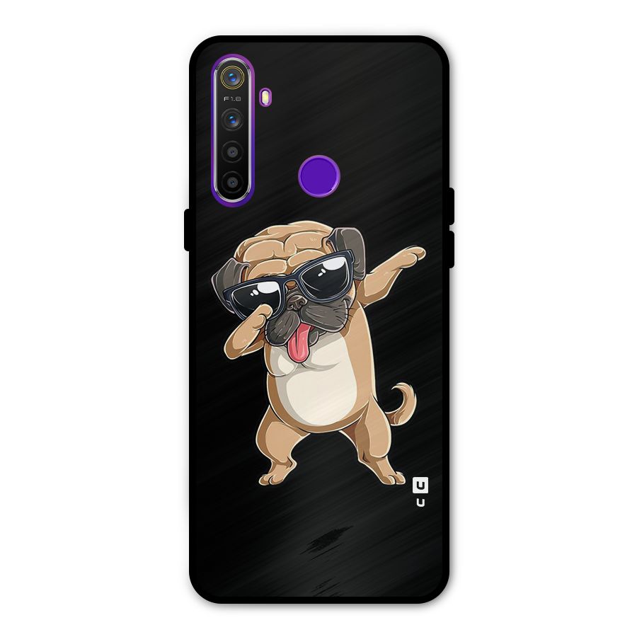 Dab Cool Dog Metal Back Case for Realme Narzo 10