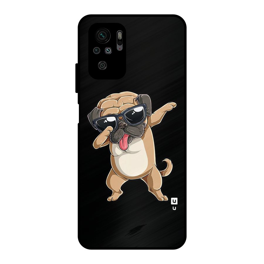Dab Cool Dog Metal Back Case for Redmi Note 10S