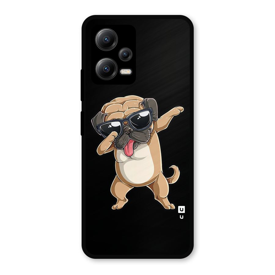 Dab Cool Dog Metal Back Case for Redmi Note 12 5G