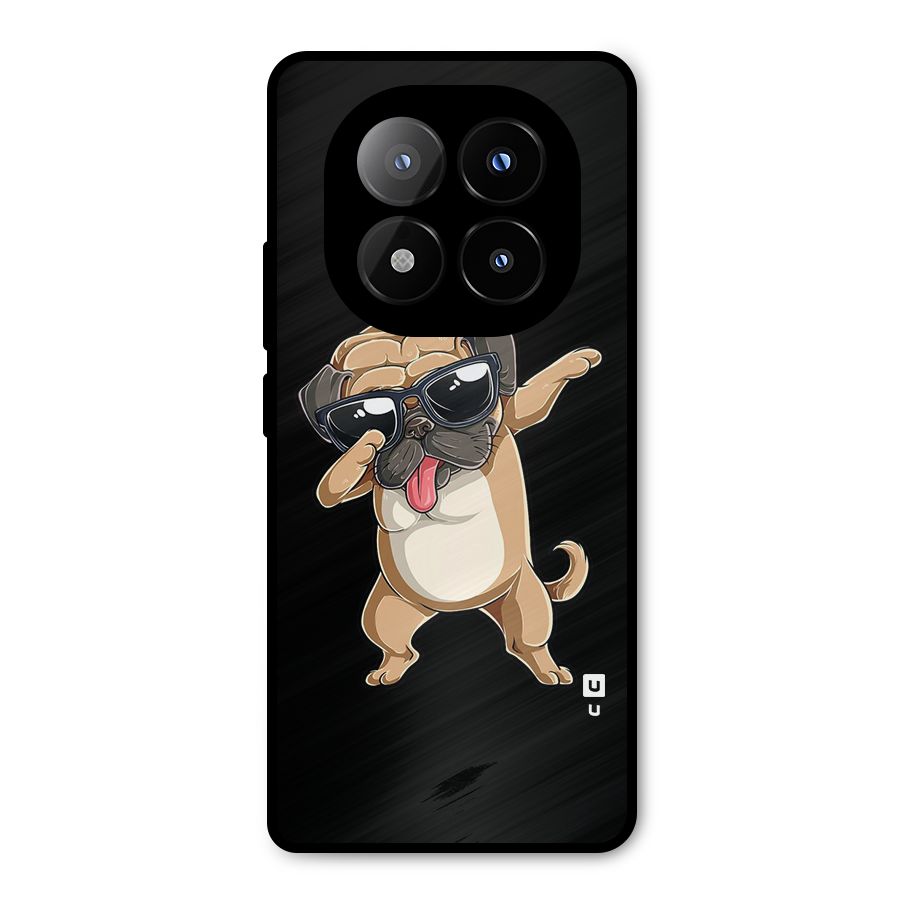 Dab Cool Dog Metal Back Case for Redmi Note 14 Pro Plus 5G
