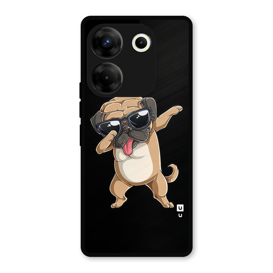 Dab Cool Dog Metal Back Case for Tecno Camon 20 Pro