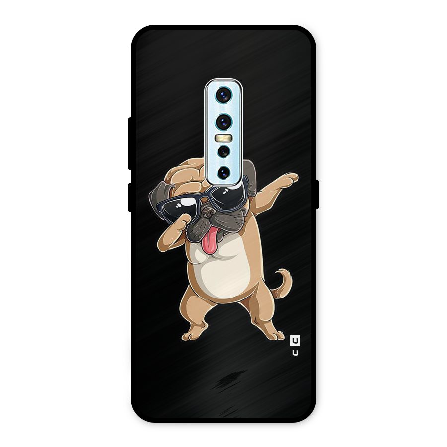 Dab Cool Dog Metal Back Case for Vivo V17 Pro